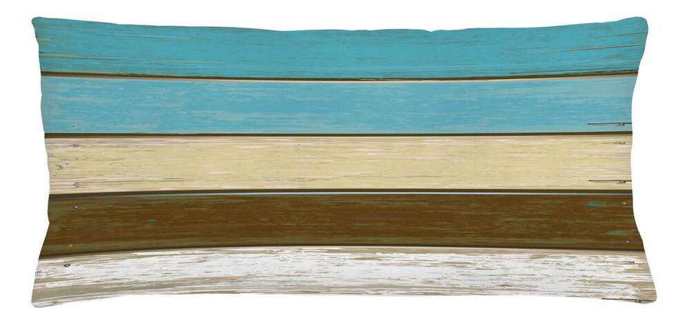 2219 Wood Print Throw Pillow Cushion Cover, Colorful Rustic Wooden Planks